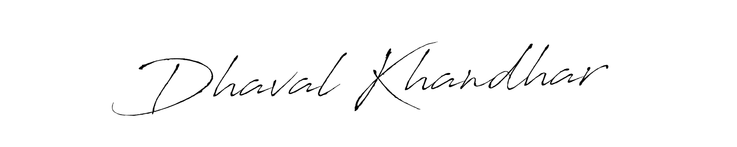 Also we have Dhaval Khandhar name is the best signature style. Create professional handwritten signature collection using Antro_Vectra autograph style. Dhaval Khandhar signature style 6 images and pictures png