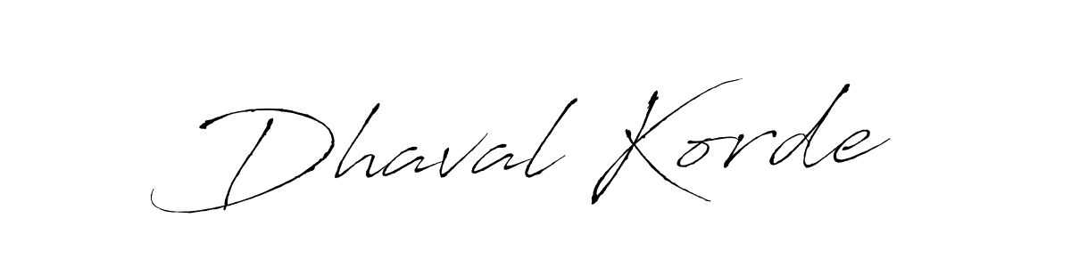 Dhaval Korde stylish signature style. Best Handwritten Sign (Antro_Vectra) for my name. Handwritten Signature Collection Ideas for my name Dhaval Korde. Dhaval Korde signature style 6 images and pictures png