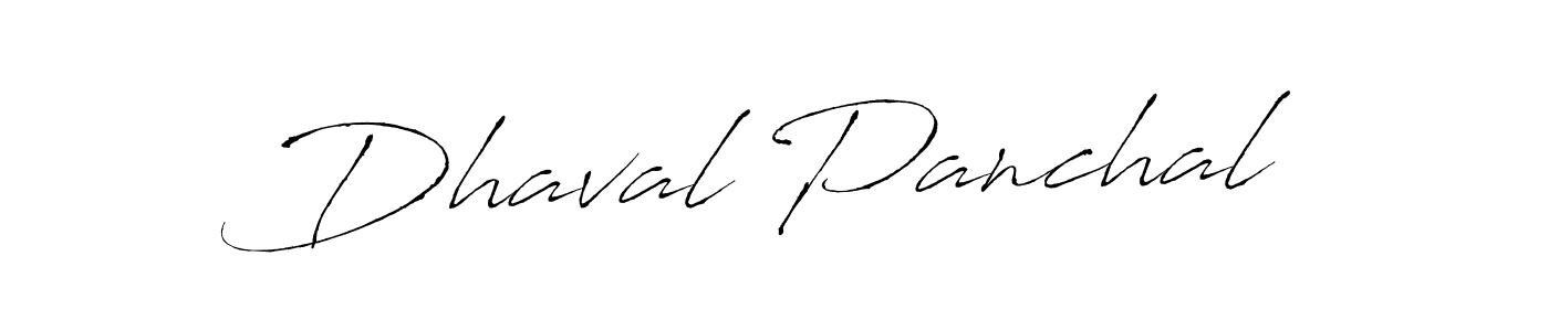 Make a beautiful signature design for name Dhaval Panchal. With this signature (Antro_Vectra) style, you can create a handwritten signature for free. Dhaval Panchal signature style 6 images and pictures png