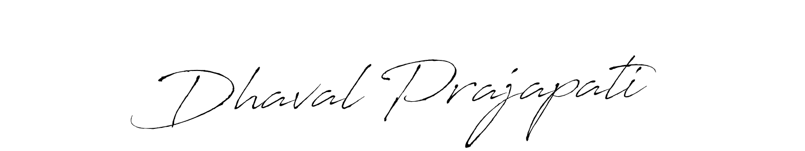 Dhaval Prajapati stylish signature style. Best Handwritten Sign (Antro_Vectra) for my name. Handwritten Signature Collection Ideas for my name Dhaval Prajapati. Dhaval Prajapati signature style 6 images and pictures png