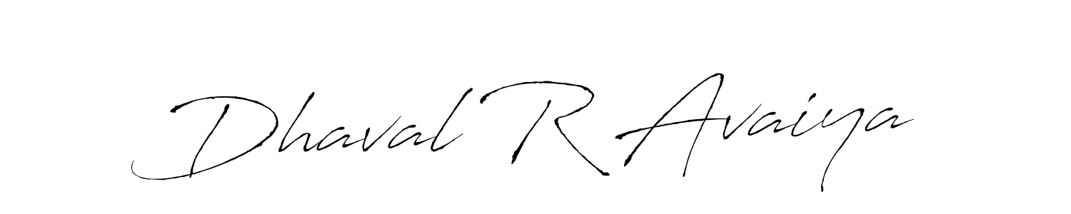 The best way (Antro_Vectra) to make a short signature is to pick only two or three words in your name. The name Dhaval R Avaiya include a total of six letters. For converting this name. Dhaval R Avaiya signature style 6 images and pictures png