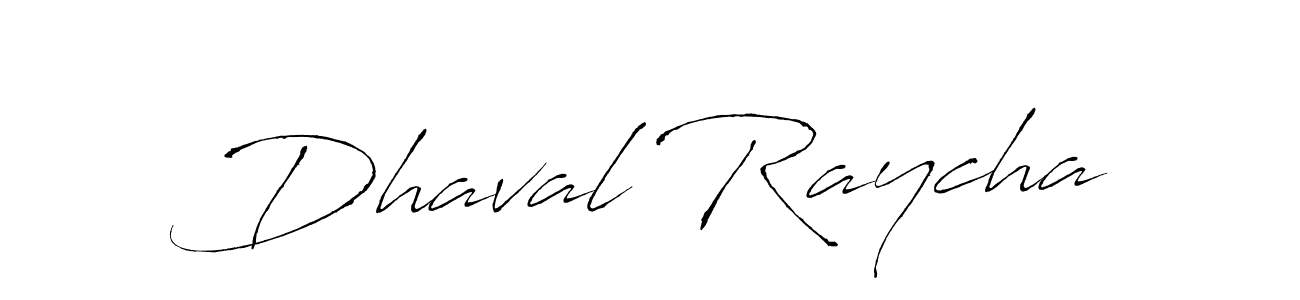 Dhaval Raycha stylish signature style. Best Handwritten Sign (Antro_Vectra) for my name. Handwritten Signature Collection Ideas for my name Dhaval Raycha. Dhaval Raycha signature style 6 images and pictures png