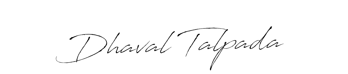 You can use this online signature creator to create a handwritten signature for the name Dhaval Talpada. This is the best online autograph maker. Dhaval Talpada signature style 6 images and pictures png