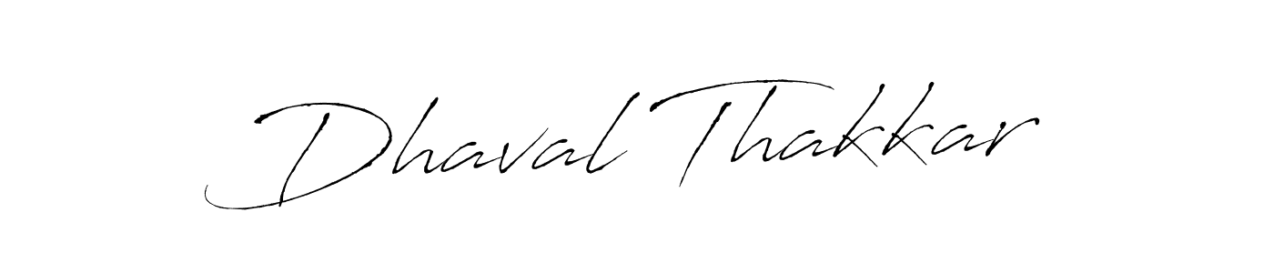 Create a beautiful signature design for name Dhaval Thakkar. With this signature (Antro_Vectra) fonts, you can make a handwritten signature for free. Dhaval Thakkar signature style 6 images and pictures png