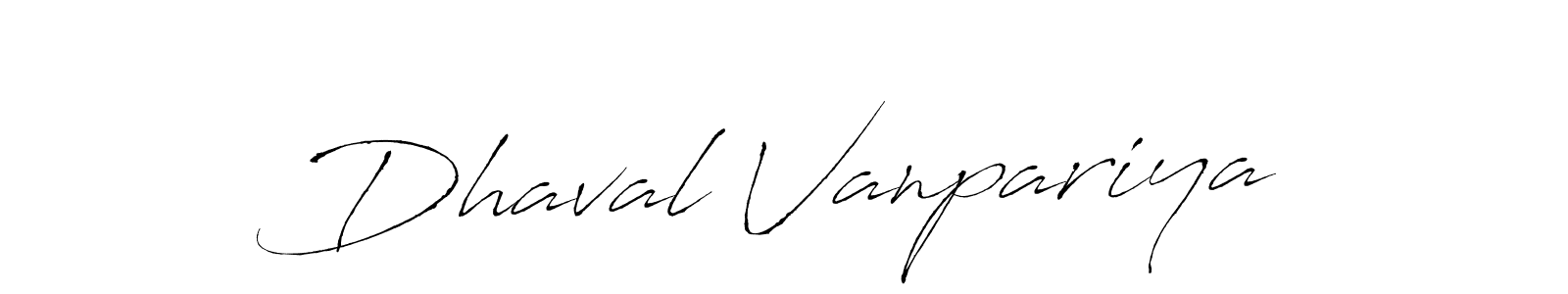 Make a beautiful signature design for name Dhaval Vanpariya. Use this online signature maker to create a handwritten signature for free. Dhaval Vanpariya signature style 6 images and pictures png