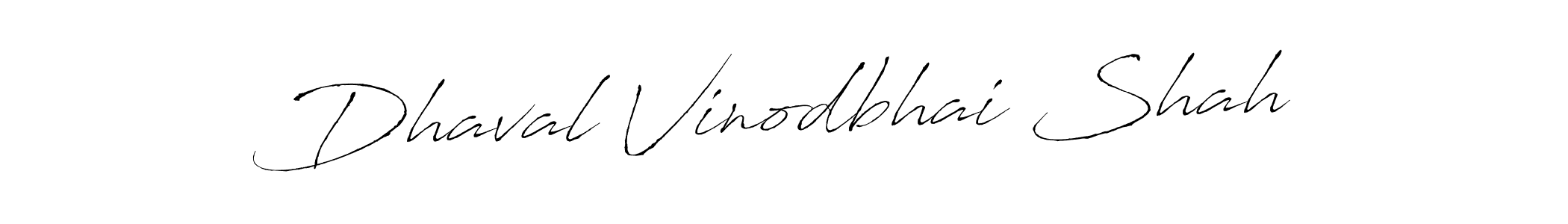 Create a beautiful signature design for name Dhaval Vinodbhai Shah. With this signature (Antro_Vectra) fonts, you can make a handwritten signature for free. Dhaval Vinodbhai Shah signature style 6 images and pictures png