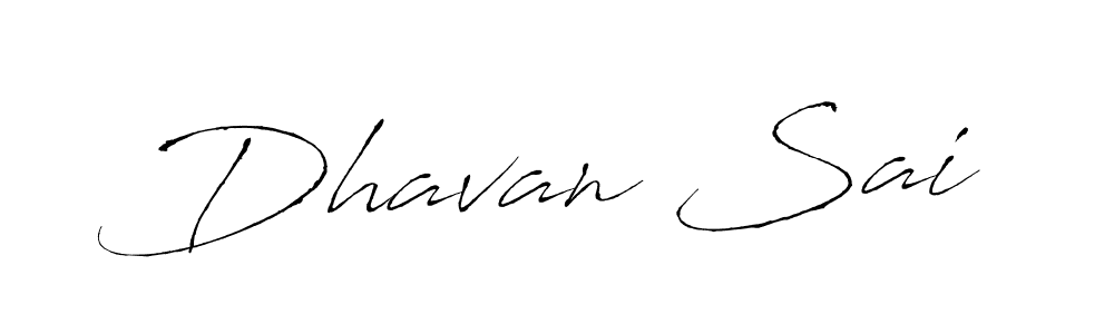 Design your own signature with our free online signature maker. With this signature software, you can create a handwritten (Antro_Vectra) signature for name Dhavan Sai. Dhavan Sai signature style 6 images and pictures png