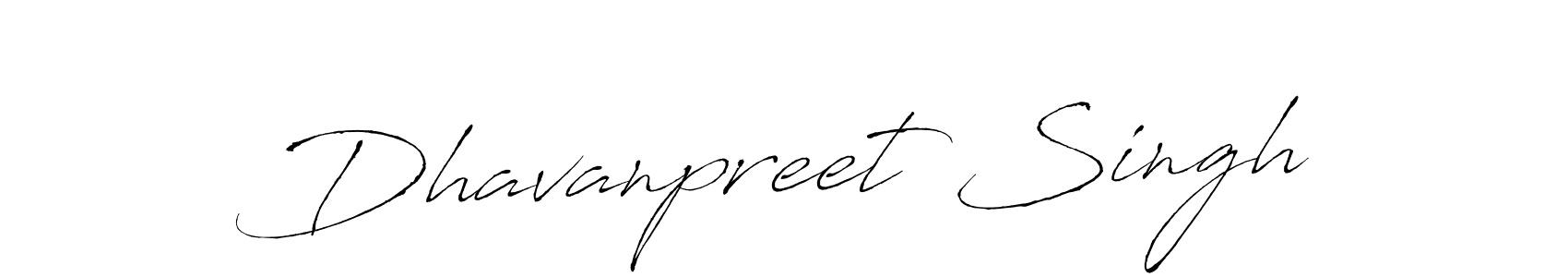 Create a beautiful signature design for name Dhavanpreet Singh. With this signature (Antro_Vectra) fonts, you can make a handwritten signature for free. Dhavanpreet Singh signature style 6 images and pictures png
