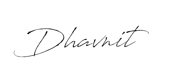 Make a beautiful signature design for name Dhavnit. With this signature (Antro_Vectra) style, you can create a handwritten signature for free. Dhavnit signature style 6 images and pictures png