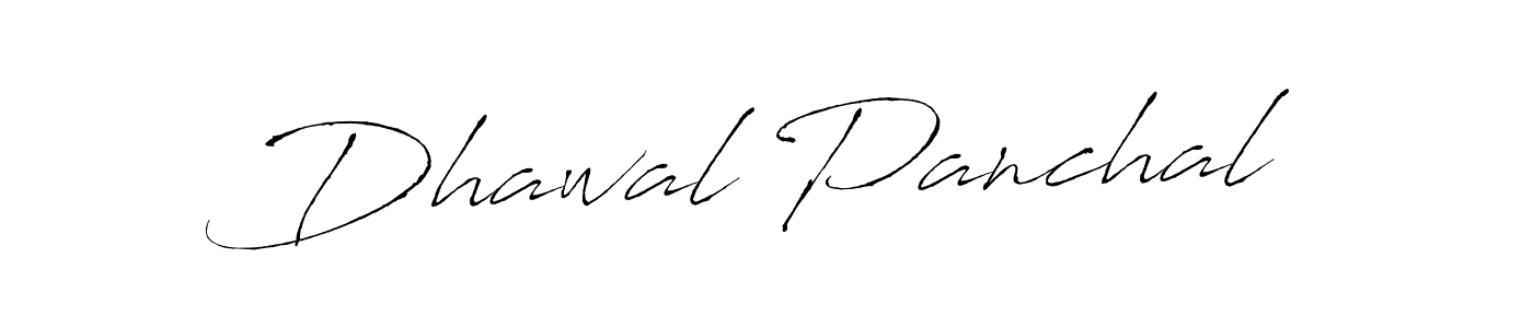 How to make Dhawal Panchal name signature. Use Antro_Vectra style for creating short signs online. This is the latest handwritten sign. Dhawal Panchal signature style 6 images and pictures png