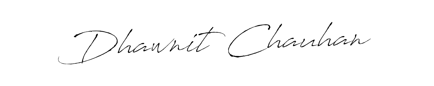 It looks lik you need a new signature style for name Dhawnit Chauhan. Design unique handwritten (Antro_Vectra) signature with our free signature maker in just a few clicks. Dhawnit Chauhan signature style 6 images and pictures png