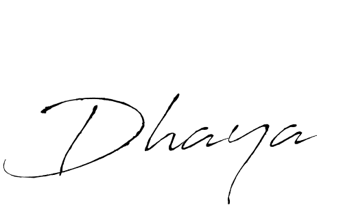 Create a beautiful signature design for name Dhaya. With this signature (Antro_Vectra) fonts, you can make a handwritten signature for free. Dhaya signature style 6 images and pictures png