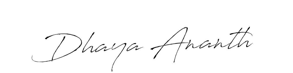 Use a signature maker to create a handwritten signature online. With this signature software, you can design (Antro_Vectra) your own signature for name Dhaya Ananth. Dhaya Ananth signature style 6 images and pictures png