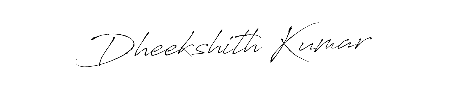 This is the best signature style for the Dheekshith Kumar name. Also you like these signature font (Antro_Vectra). Mix name signature. Dheekshith Kumar signature style 6 images and pictures png