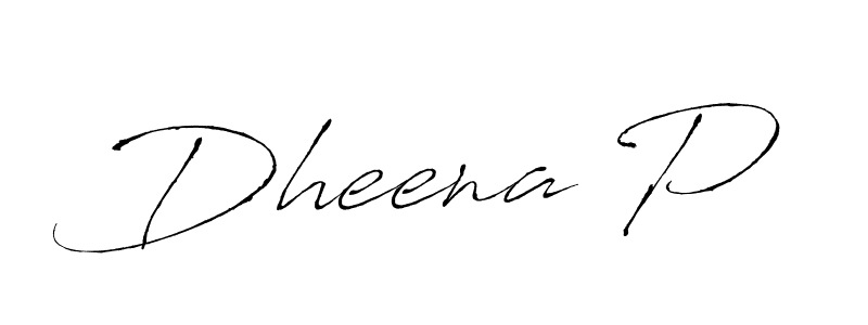 Dheena P stylish signature style. Best Handwritten Sign (Antro_Vectra) for my name. Handwritten Signature Collection Ideas for my name Dheena P. Dheena P signature style 6 images and pictures png