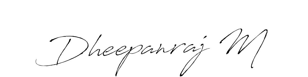 The best way (Antro_Vectra) to make a short signature is to pick only two or three words in your name. The name Dheepanraj M include a total of six letters. For converting this name. Dheepanraj M signature style 6 images and pictures png