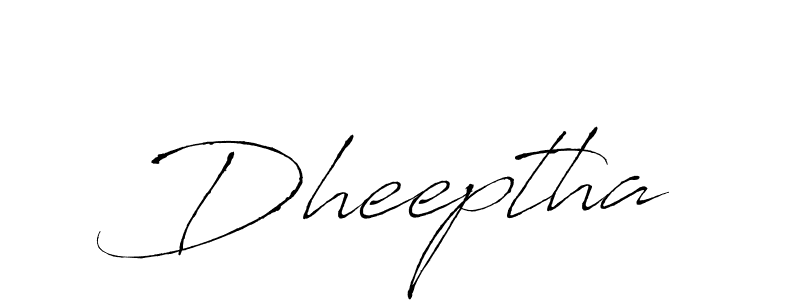 Antro_Vectra is a professional signature style that is perfect for those who want to add a touch of class to their signature. It is also a great choice for those who want to make their signature more unique. Get Dheeptha name to fancy signature for free. Dheeptha signature style 6 images and pictures png