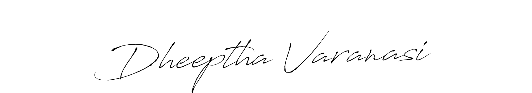 Antro_Vectra is a professional signature style that is perfect for those who want to add a touch of class to their signature. It is also a great choice for those who want to make their signature more unique. Get Dheeptha Varanasi name to fancy signature for free. Dheeptha Varanasi signature style 6 images and pictures png