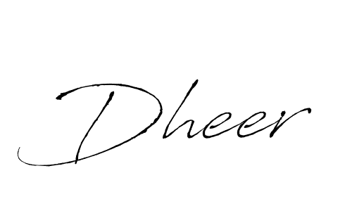 Dheer stylish signature style. Best Handwritten Sign (Antro_Vectra) for my name. Handwritten Signature Collection Ideas for my name Dheer. Dheer signature style 6 images and pictures png