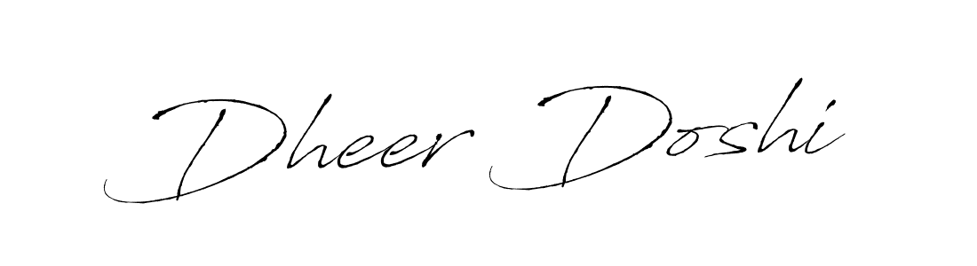 Antro_Vectra is a professional signature style that is perfect for those who want to add a touch of class to their signature. It is also a great choice for those who want to make their signature more unique. Get Dheer Doshi name to fancy signature for free. Dheer Doshi signature style 6 images and pictures png