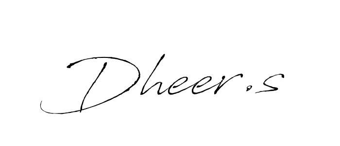 Create a beautiful signature design for name Dheer.s. With this signature (Antro_Vectra) fonts, you can make a handwritten signature for free. Dheer.s signature style 6 images and pictures png