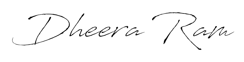 Transform the name Dheera Ram into a signature masterpiece using Antro_Vectra font. Ideal for photographers, artists, and creators looking for watermarks. Dheera Ram signature style 6 images and pictures png