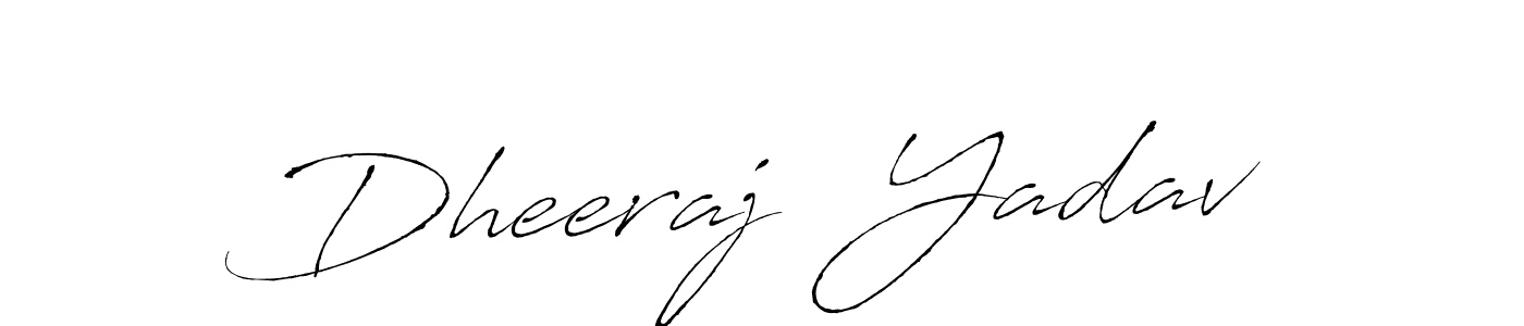The best way (Antro_Vectra) to make a short signature is to pick only two or three words in your name. The name Dheeraj  Yadav include a total of six letters. For converting this name. Dheeraj  Yadav signature style 6 images and pictures png