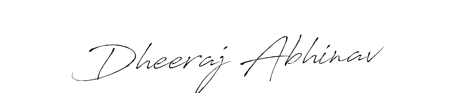 Design your own signature with our free online signature maker. With this signature software, you can create a handwritten (Antro_Vectra) signature for name Dheeraj Abhinav. Dheeraj Abhinav signature style 6 images and pictures png