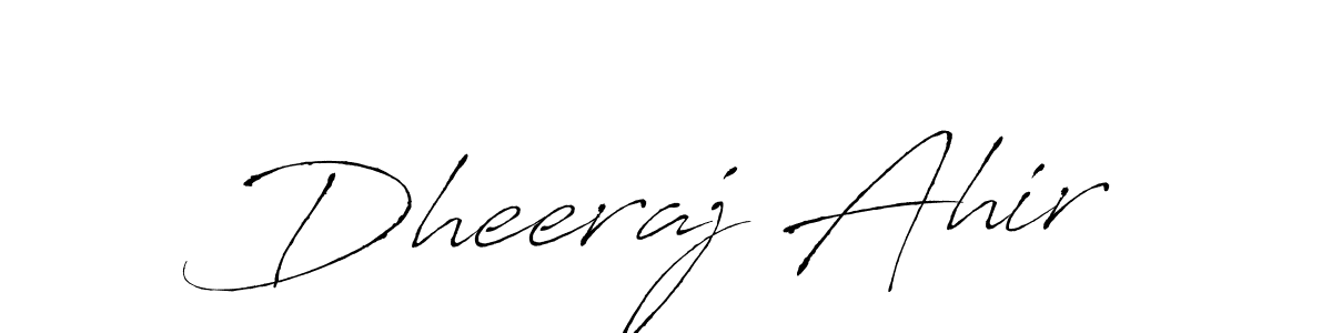 The best way (Antro_Vectra) to make a short signature is to pick only two or three words in your name. The name Dheeraj Ahir include a total of six letters. For converting this name. Dheeraj Ahir signature style 6 images and pictures png