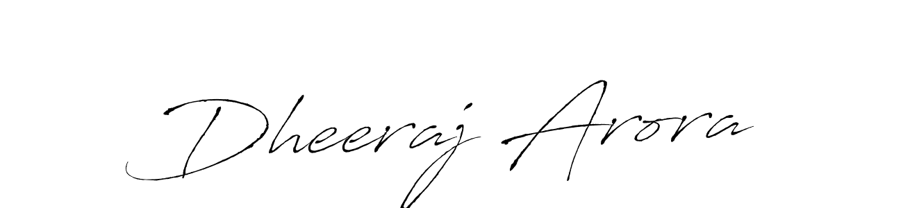 Also we have Dheeraj Arora name is the best signature style. Create professional handwritten signature collection using Antro_Vectra autograph style. Dheeraj Arora signature style 6 images and pictures png