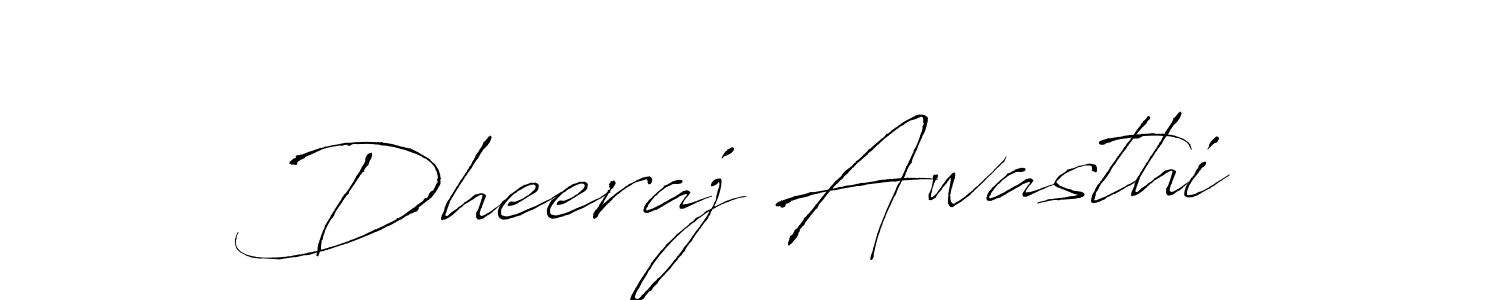 The best way (Antro_Vectra) to make a short signature is to pick only two or three words in your name. The name Dheeraj Awasthi include a total of six letters. For converting this name. Dheeraj Awasthi signature style 6 images and pictures png