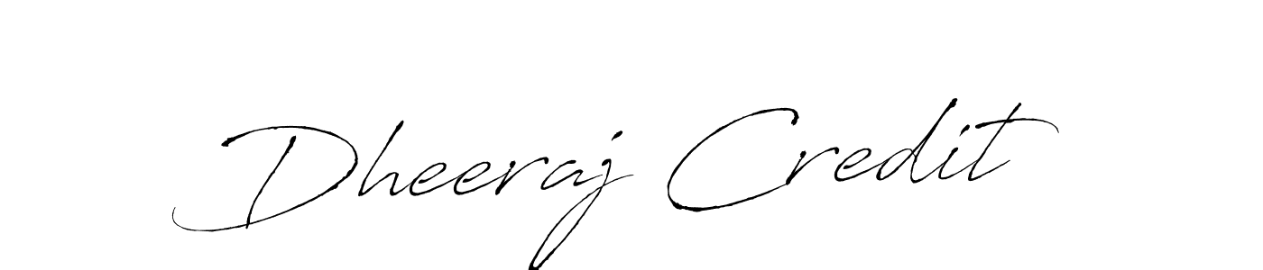 How to make Dheeraj Credit name signature. Use Antro_Vectra style for creating short signs online. This is the latest handwritten sign. Dheeraj Credit signature style 6 images and pictures png