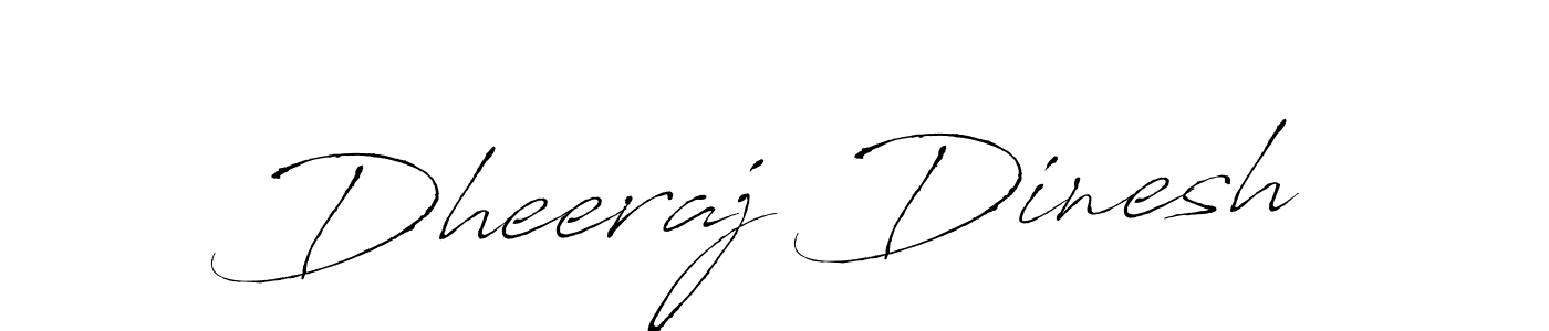 How to make Dheeraj Dinesh name signature. Use Antro_Vectra style for creating short signs online. This is the latest handwritten sign. Dheeraj Dinesh signature style 6 images and pictures png