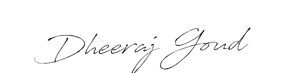 Make a beautiful signature design for name Dheeraj Goud. With this signature (Antro_Vectra) style, you can create a handwritten signature for free. Dheeraj Goud signature style 6 images and pictures png