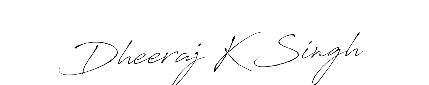 Dheeraj K Singh stylish signature style. Best Handwritten Sign (Antro_Vectra) for my name. Handwritten Signature Collection Ideas for my name Dheeraj K Singh. Dheeraj K Singh signature style 6 images and pictures png