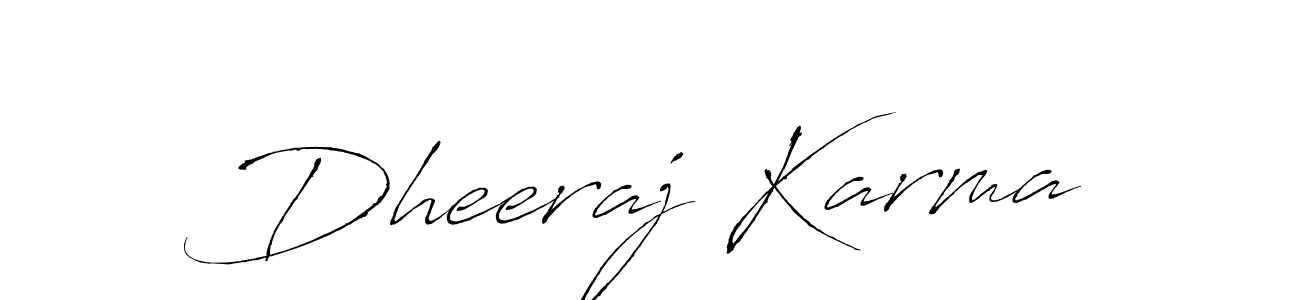 Make a beautiful signature design for name Dheeraj Karma. With this signature (Antro_Vectra) style, you can create a handwritten signature for free. Dheeraj Karma signature style 6 images and pictures png