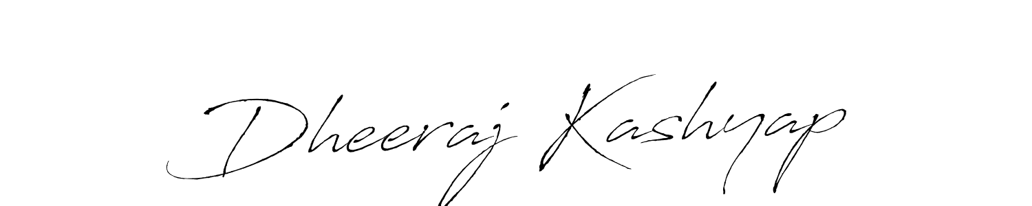 Design your own signature with our free online signature maker. With this signature software, you can create a handwritten (Antro_Vectra) signature for name Dheeraj Kashyap. Dheeraj Kashyap signature style 6 images and pictures png