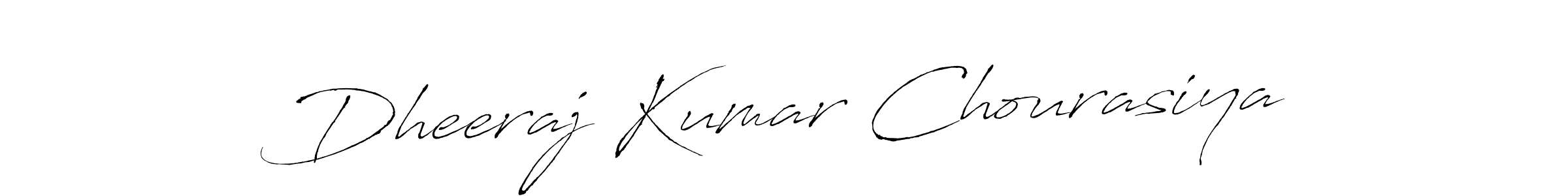 Make a beautiful signature design for name Dheeraj Kumar Chourasiya. With this signature (Antro_Vectra) style, you can create a handwritten signature for free. Dheeraj Kumar Chourasiya signature style 6 images and pictures png