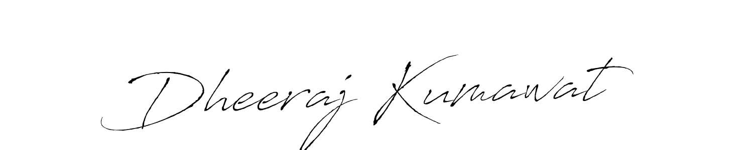 Use a signature maker to create a handwritten signature online. With this signature software, you can design (Antro_Vectra) your own signature for name Dheeraj Kumawat. Dheeraj Kumawat signature style 6 images and pictures png