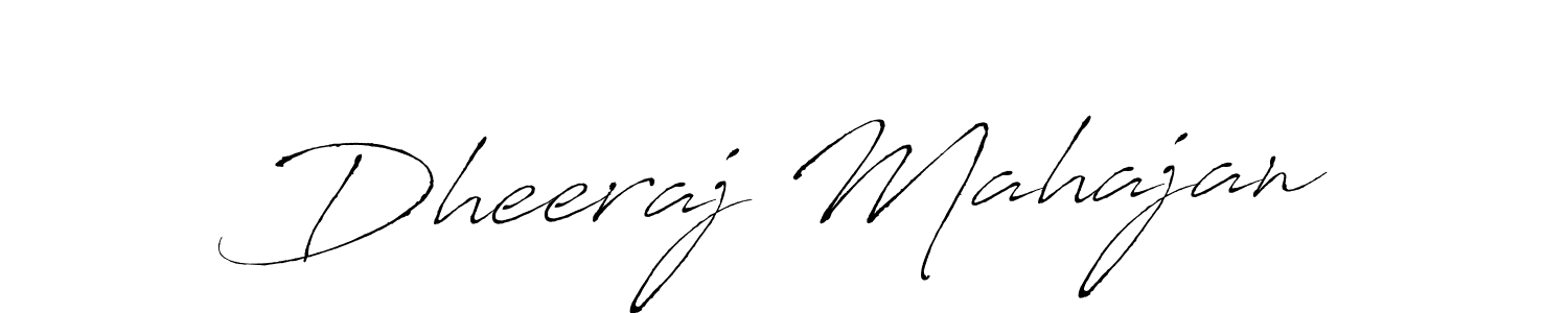 Design your own signature with our free online signature maker. With this signature software, you can create a handwritten (Antro_Vectra) signature for name Dheeraj Mahajan. Dheeraj Mahajan signature style 6 images and pictures png