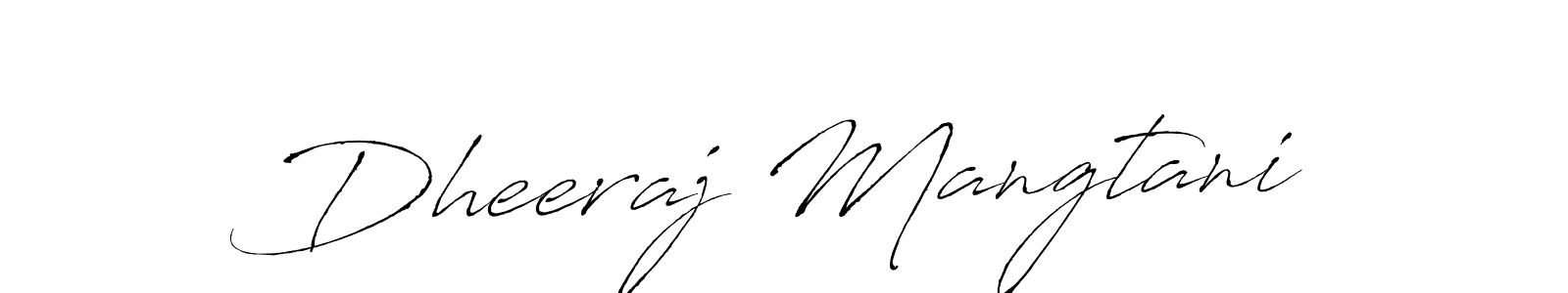 Similarly Antro_Vectra is the best handwritten signature design. Signature creator online .You can use it as an online autograph creator for name Dheeraj Mangtani. Dheeraj Mangtani signature style 6 images and pictures png