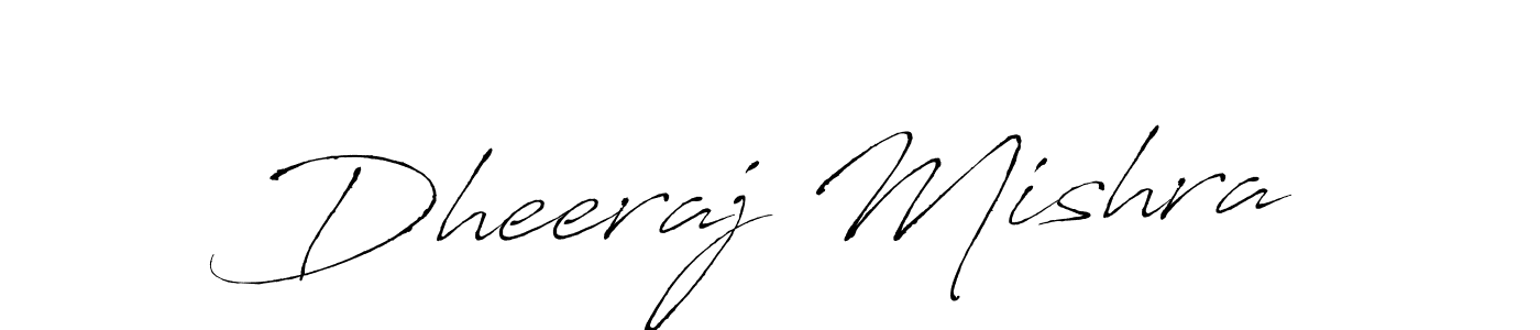 How to make Dheeraj Mishra name signature. Use Antro_Vectra style for creating short signs online. This is the latest handwritten sign. Dheeraj Mishra signature style 6 images and pictures png