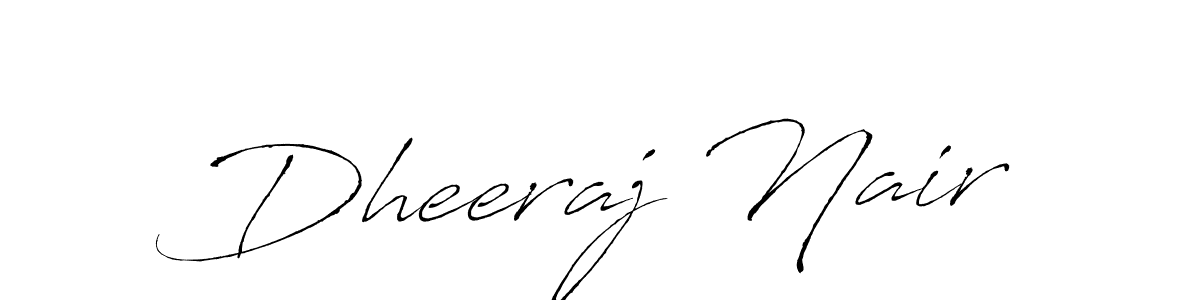 How to make Dheeraj Nair signature? Antro_Vectra is a professional autograph style. Create handwritten signature for Dheeraj Nair name. Dheeraj Nair signature style 6 images and pictures png