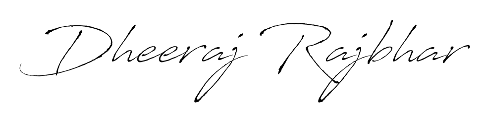 Generate high-definition signature styles for Dheeraj Rajbhar. The Antro_Vectra typeface ensures crisp legibility and sophisticated design. Dheeraj Rajbhar signature style 6 images and pictures png