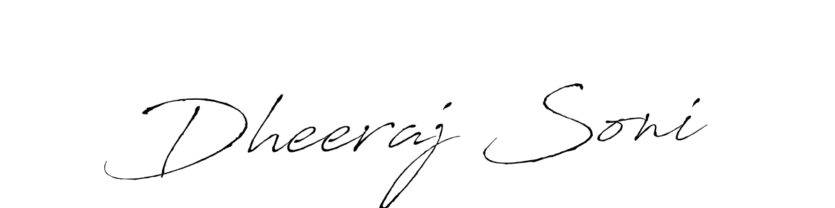 Use a signature maker to create a handwritten signature online. With this signature software, you can design (Antro_Vectra) your own signature for name Dheeraj Soni. Dheeraj Soni signature style 6 images and pictures png