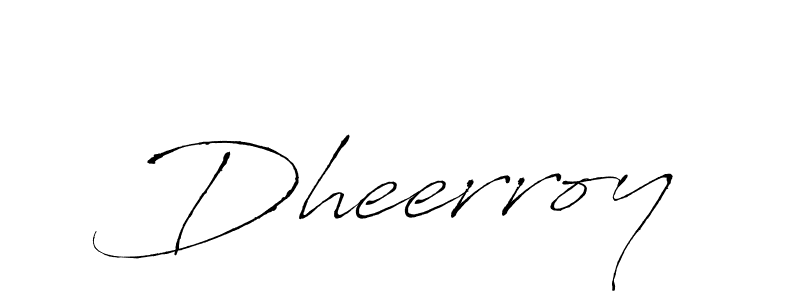 How to make Dheerroy name signature. Use Antro_Vectra style for creating short signs online. This is the latest handwritten sign. Dheerroy signature style 6 images and pictures png