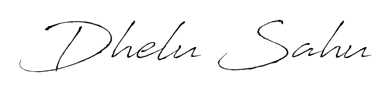Download transparent PNG signature for name Dhelu Sahu styled with Antro_Vectra font. Ready to paste directly into PDF and Word agreements. Dhelu Sahu signature style 6 images and pictures png