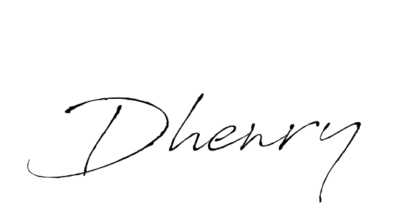 Make a beautiful signature design for name Dhenry. With this signature (Antro_Vectra) style, you can create a handwritten signature for free. Dhenry signature style 6 images and pictures png