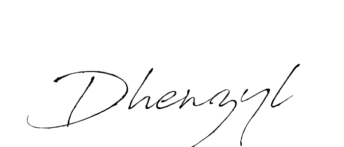 How to make Dhenzyl signature? Antro_Vectra is a professional autograph style. Create handwritten signature for Dhenzyl name. Dhenzyl signature style 6 images and pictures png