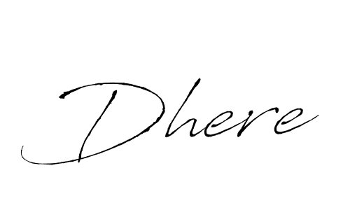 The best way (Antro_Vectra) to make a short signature is to pick only two or three words in your name. The name Dhere include a total of six letters. For converting this name. Dhere signature style 6 images and pictures png